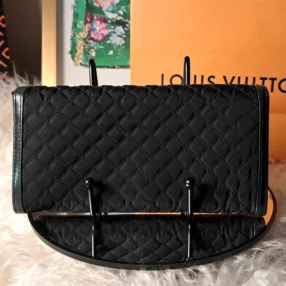 Prada Long Flap Quilted Wallet - EUC